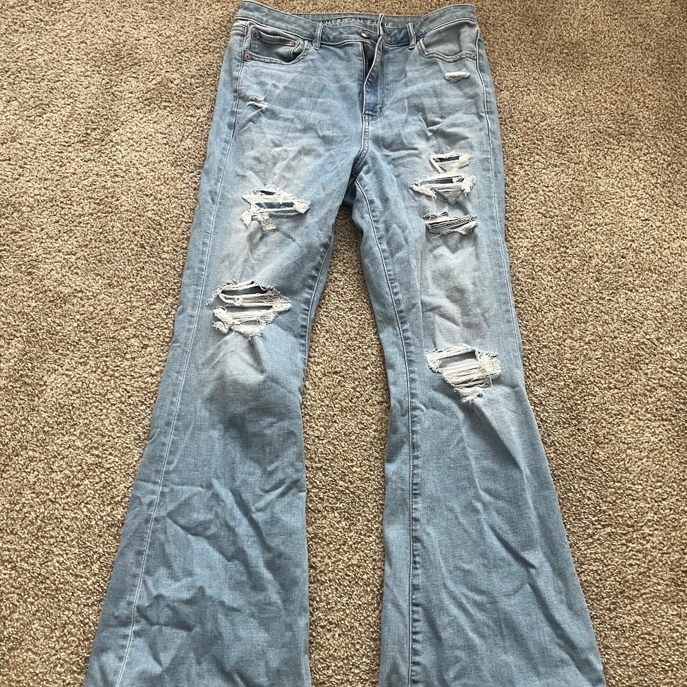 American Eagle Super High Rise Flare